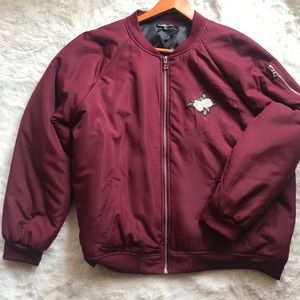 ✨New Burgundy Bomber Jacket✨